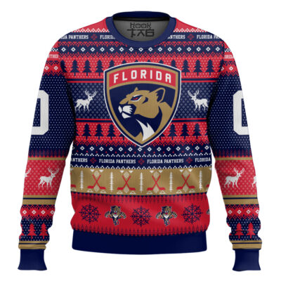 Florida Panthers - Custom Name And Number Ugly Sweater