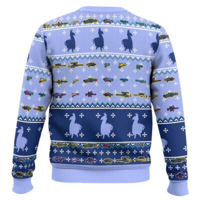 Hooktab Flossin’ Through The Snow Fortnite Ugly Christmas Sweater