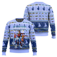 Hooktab Flossin' Through The Snow Fortnite Ugly Christmas Sweater