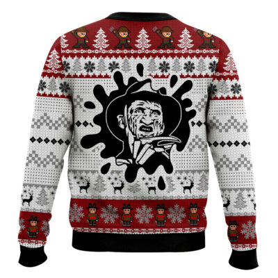 Hooktab Follow Your Dream Freddy Krueger Ugly Christmas Sweater