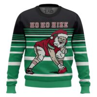 Hooktab Football Santa Ugly Christmas Sweater