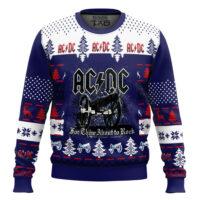 Hooktab For Those About To Rock AC/DC Ugly Christmas Sweater