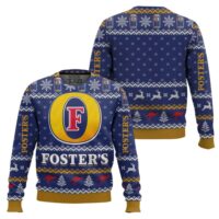 Hooktab Fosters Beer Ugly Christmas Sweater
