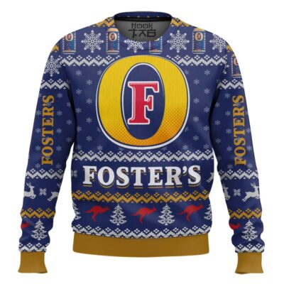 Fosters Beer Ugly Christmas Sweater