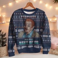 Hooktab Frank Costanza Festivus Seinfeld Ugly Christmas Sweater