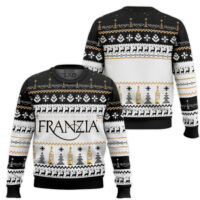 Hooktab Franzia Chardonnay Ugly Christmas Sweater