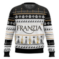 Hooktab Franzia Chardonnay Ugly Christmas Sweater