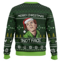 Hooktab Fred Snot Face Drop Dead Fred Ugly Christmas Sweater