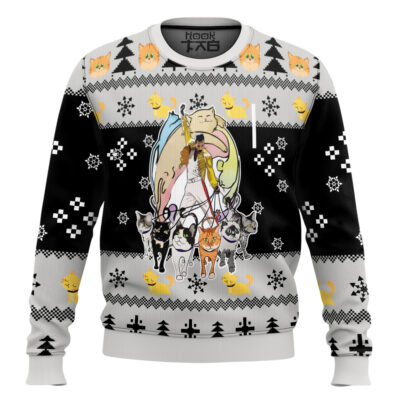 Freddie Mercury & Cats Queen Ugly Christmas Sweater