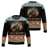 Hooktab Free Fallin' Tom Petty Ugly Christmas Sweater