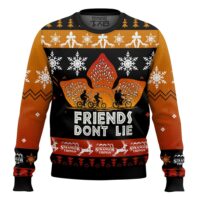 Hooktab Friends Don't Lie Stranger Things Ugly Christmas Sweater