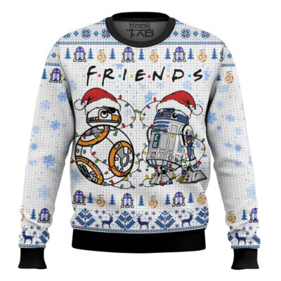FRIENDS R2-D2 & BB-8 Star Wars Ugly Christmas Sweater