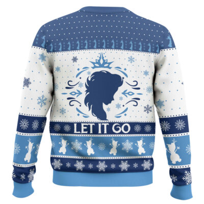 Hooktab Frozen Let It Go Elsa Ugly Christmas Sweater