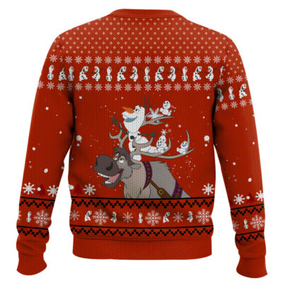 Hooktab Frozen Olaf “Do You Want To Build A Snowman” Ugly Christmas Sweater