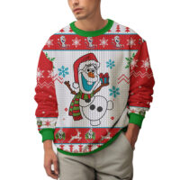 Hooktab Frozen Olaf Ugly Christmas Sweater