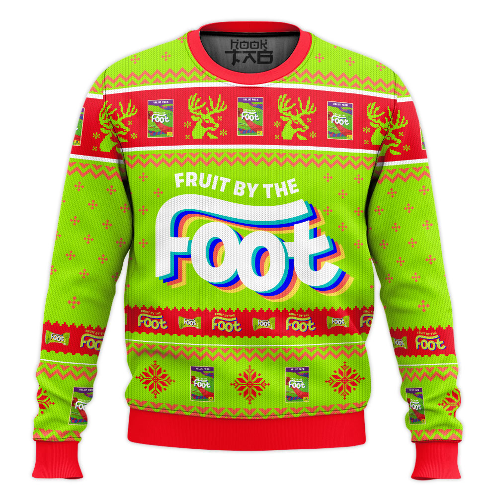 Hooktab Fruit by the Foot Ugly Christmas Sweater Hooktab Fruit by the Foot Ugly Christmas Sweater
