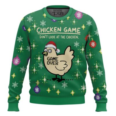 Funny Chicken Game Ugly Christmas Sweater