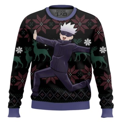 Funny Gojo Jujutsu Kaisen Ugly Christmas Sweater