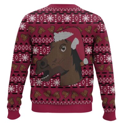 Hooktab Funny Horse Ugly Christmas Sweater