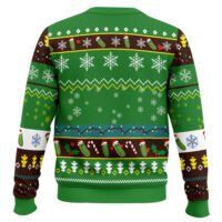 Hooktab Funny Pickle Rick And Morty Ugly Christmas Sweater