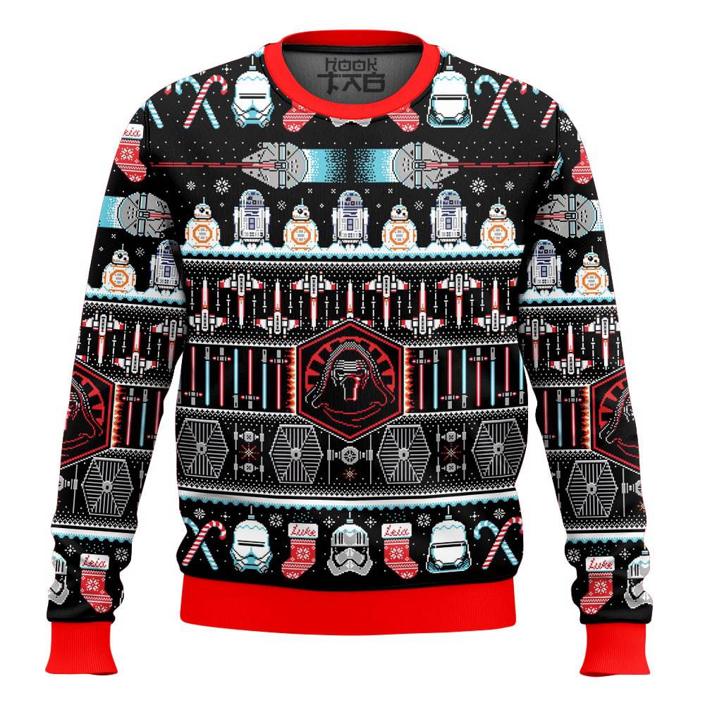 Hooktab Galactic Empire Star Wars Ugly Christmas Sweater Hooktab Galactic Empire Star Wars Ugly Christmas Sweater