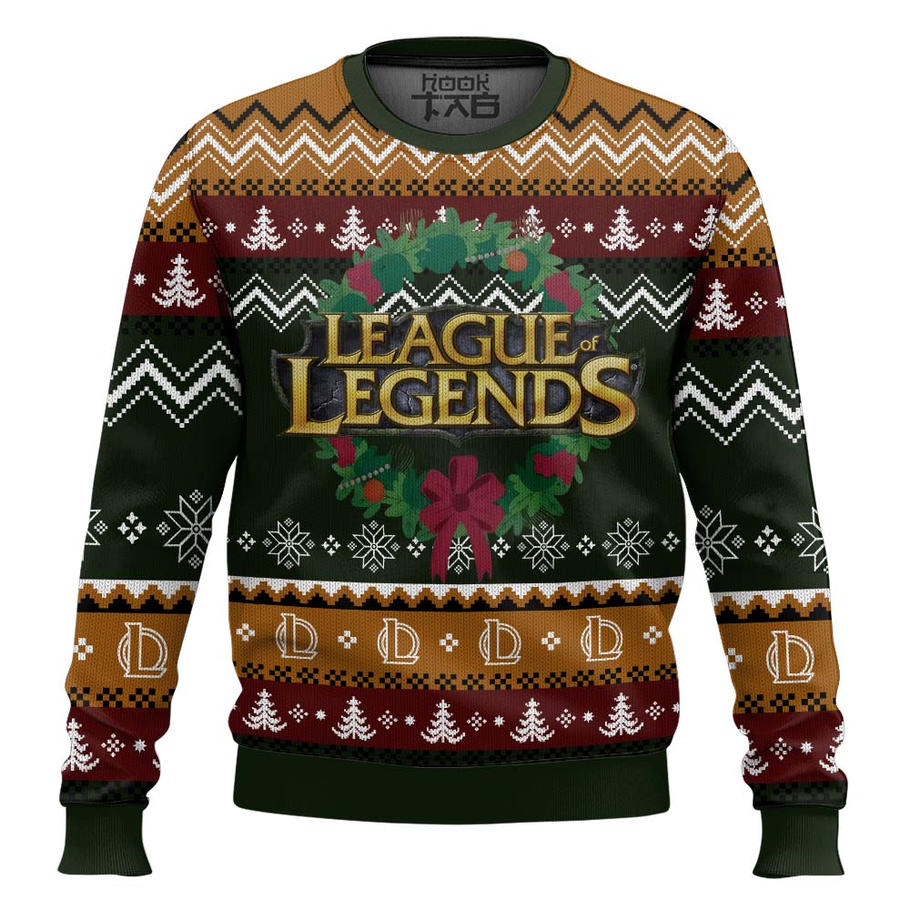 Hooktab Game On League Of Legends Ugly Christmas Sweater Hooktab Game On League Of Legends Ugly Christmas Sweater