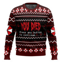 Hooktab Game Over Resident Evil Ugly Christmas Sweater