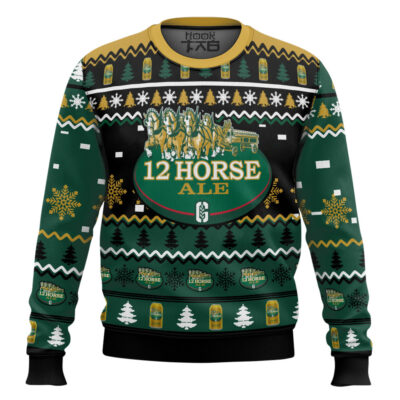 Genesee 12 Horse Ale Ugly Christmas Sweater