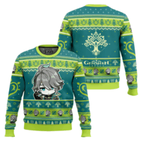 Hooktab Genshin Impact Alhaitham Ugly Christmas Sweater