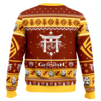 Hooktab Genshin Impact Arataki Itto Ugly Christmas Sweater