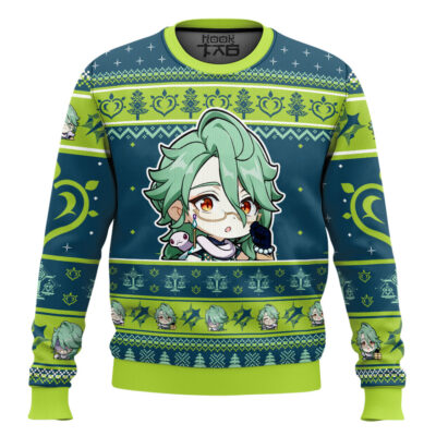 Genshin Impact Baizhu Ugly Christmas Sweater