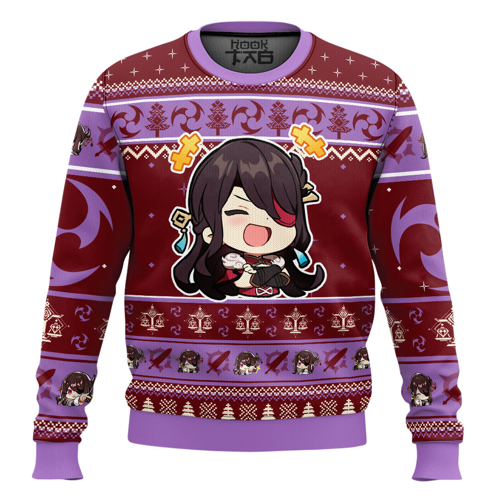 Hooktab Genshin Impact Beidou Ugly Christmas Sweater Hooktab Genshin Impact Beidou Ugly Christmas Sweater