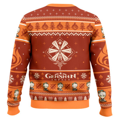 Hooktab Genshin Impact Bennett Ugly Christmas Sweater