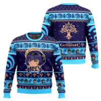 Hooktab Genshin Impact Candace Ugly Christmas Sweater