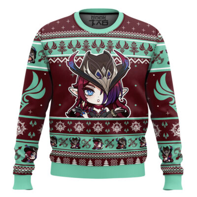 Genshin Impact Chasca Ugly Christmas Sweater