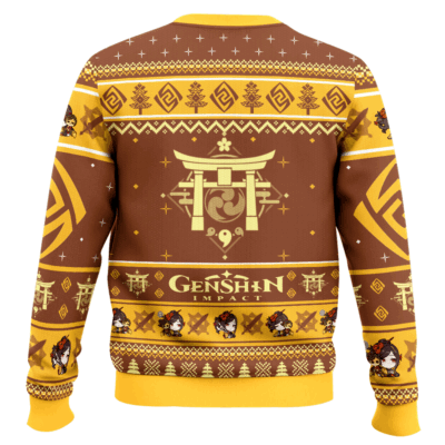 Hooktab Genshin Impact Chiori Ugly Christmas Sweater