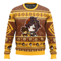Hooktab Genshin Impact Chiori Ugly Christmas Sweater