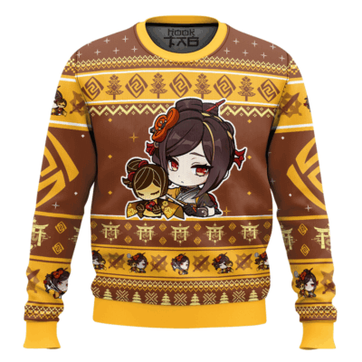 Genshin Impact Chiori Ugly Christmas Sweater