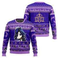Hooktab Genshin Impact Clorinde Ugly Christmas Sweater