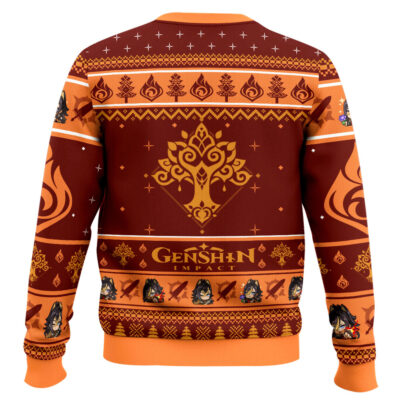 Hooktab Genshin Impact Dehya Ugly Christmas Sweater