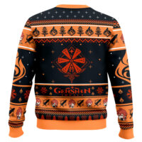 Hooktab Genshin Impact Diluc Ugly Christmas Sweater