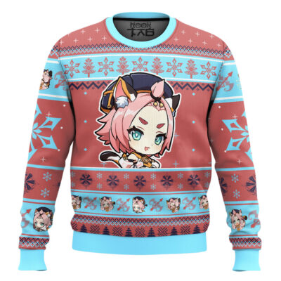 Genshin Impact Diona Ugly Christmas Sweater