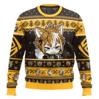 Hooktab Genshin Impact Gorou Ugly Christmas Sweater