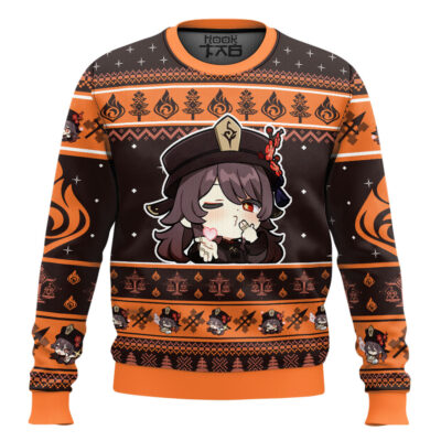 Genshin Impact Hu Tao Ugly Christmas Sweater