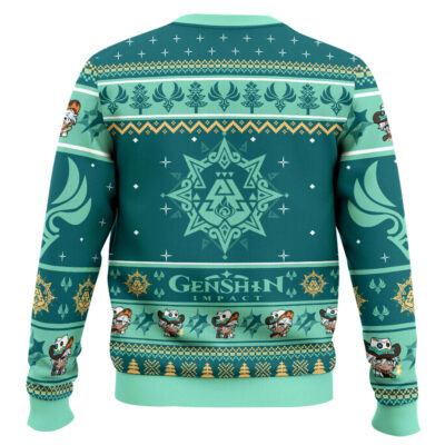 Hooktab Genshin Impact Ifa Ugly Christmas Sweater