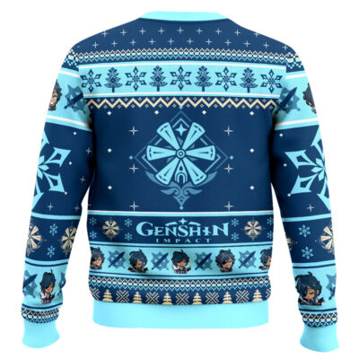 Hooktab Genshin Impact Kaeya Ugly Christmas Sweater