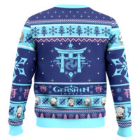Hooktab Genshin Impact Kamisato Ayaka Ugly Christmas Sweater