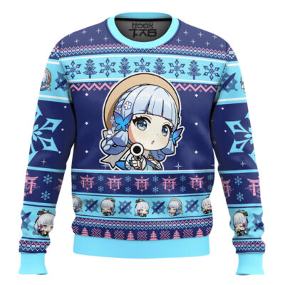 Genshin Impact Kamisato Ayaka Ugly Christmas Sweater