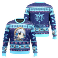Hooktab Genshin Impact Kamisato Ayaka Ugly Christmas Sweater
