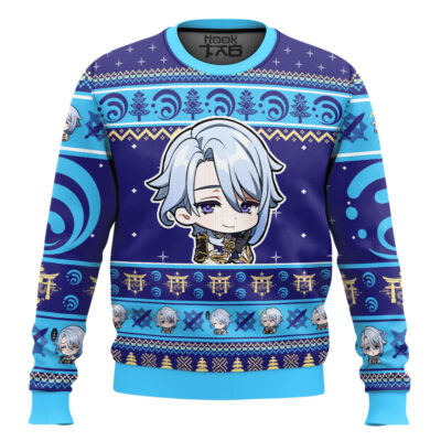 Genshin Impact Kamisato Ayato Ugly Christmas Sweater